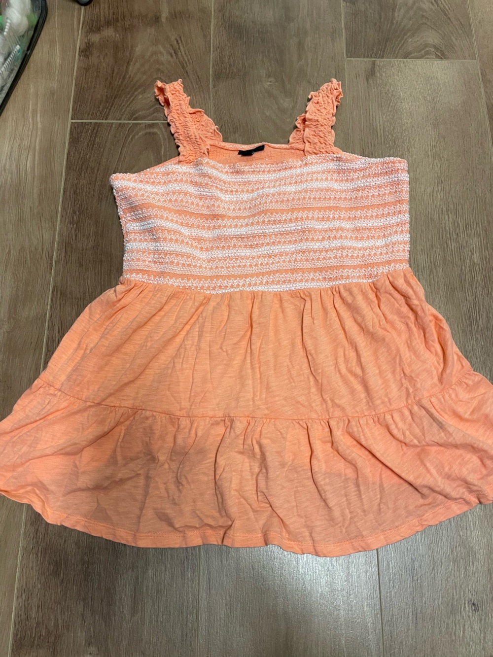 torrid Peach Smocked Tube Top